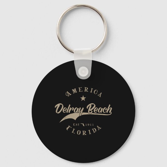 Delray Beach Fl _ Florida  Key Ring (Front)
