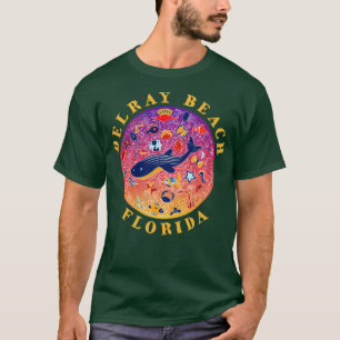 Delray Beach Florida Cut Sea Life Souvenir T-Shirt