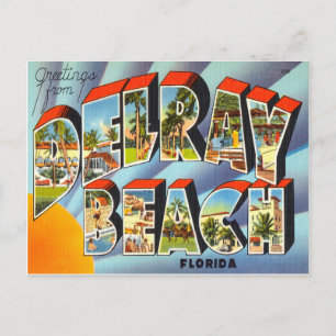 Delray Beach Florida Postcard