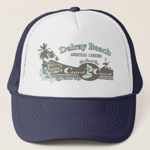 Delray Beach Florida Travel Summer Beach  Trucker Hat