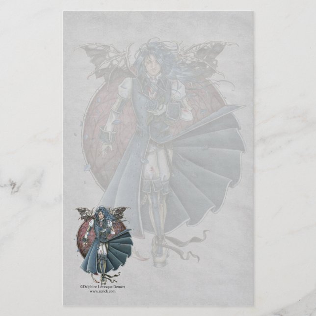 Delrick Gothic Stationery (Front)
