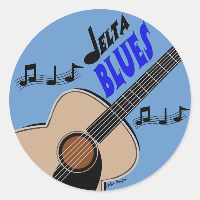 Delta Blues Sticker (Front)