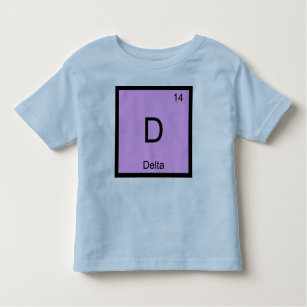 Delta Name Chemistry Element Periodic Table Toddler T-Shirt