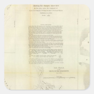 Delta of the Mississippi Square Sticker