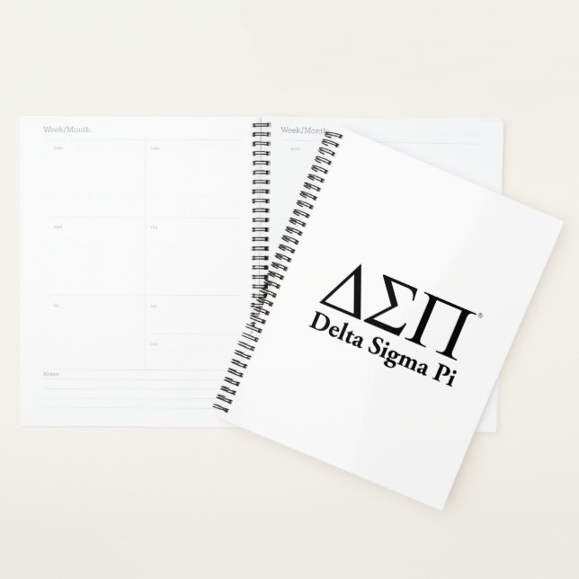 Delta Sigma Pi Classic Logo Planner (Display)