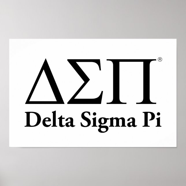 Delta Sigma Pi Classic Logo Poster (Front)