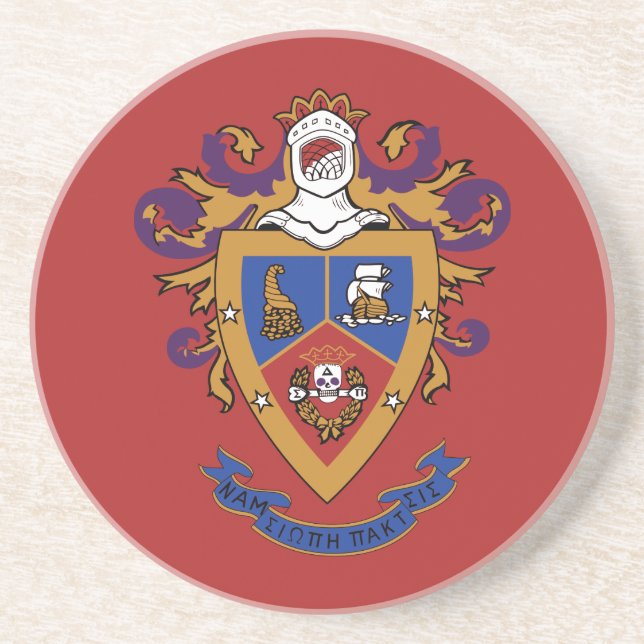 Delta Sigma Pi Official Crest Coaster (Front)