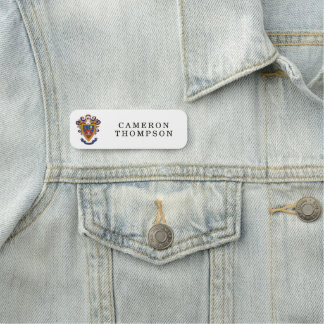 Delta Sigma Pi Official Crest Name Tag