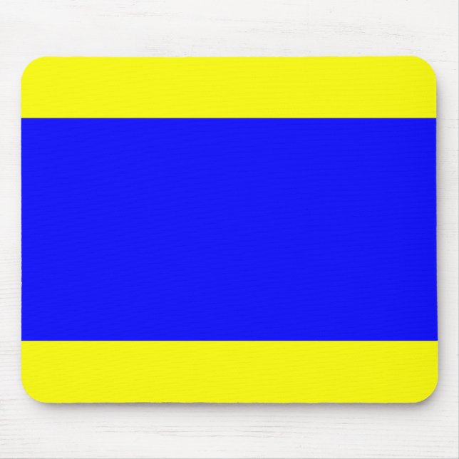 Delta Yellow Blue Mouse Pad (Front)