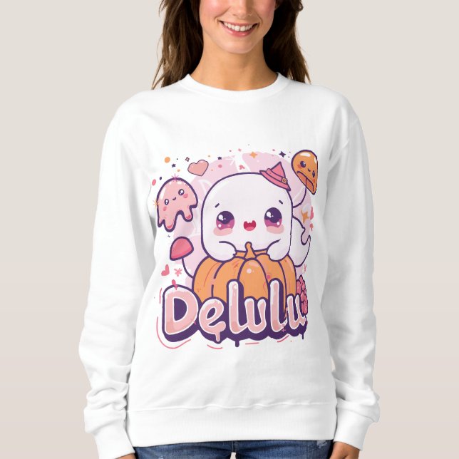 Delulu  | ExDesigner | Halloween Sweatshirt (Front)
