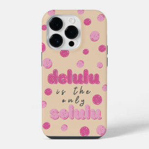 Delulu is The Only Solulu Fancy Cute iPhone 14 Pro Case