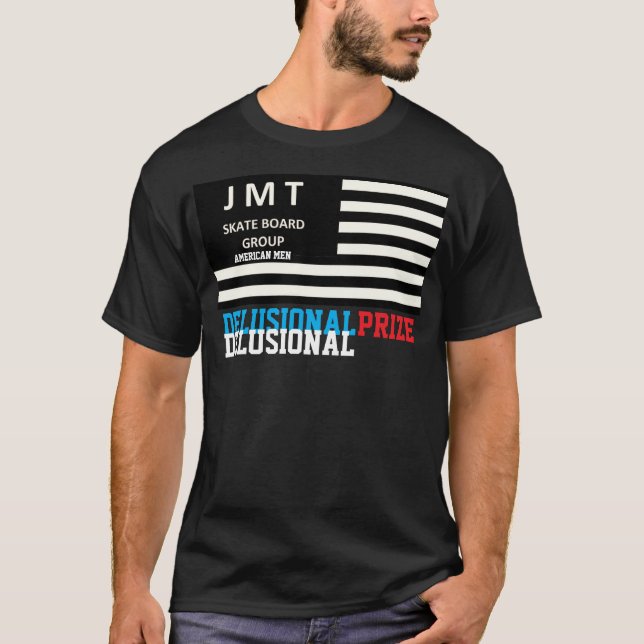 DELUSIONAL  PRIZE  Basic Dark T-Shirt (Front)