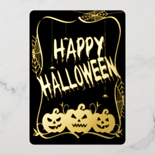 Delux Happy Halloween Jack O Lanterns