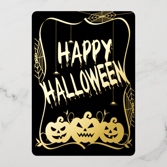Delux Happy Halloween Jack O Lanterns (Front)