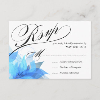 Deluxe 2-Sided Floral RSVP Card