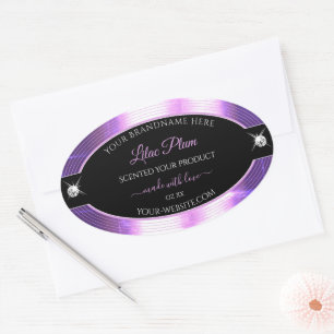 Deluxe Black Lilac Shiny Brilliants Product Label