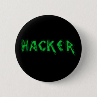 Deluxe Hacker rough font 6 Cm Round Badge