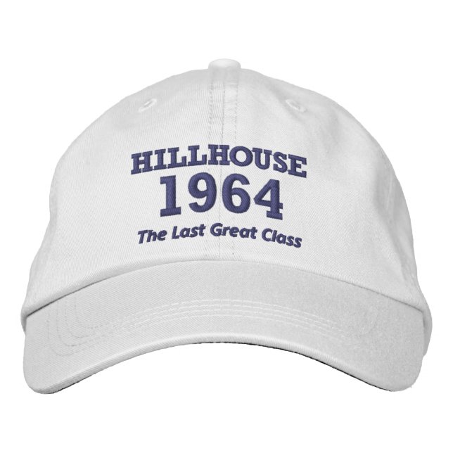 Deluxe Hillhouse '64 cap with embroidered text (Front)