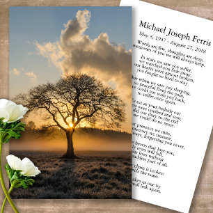 Deluxe Memorial Prayer Cards Lone Tree 3