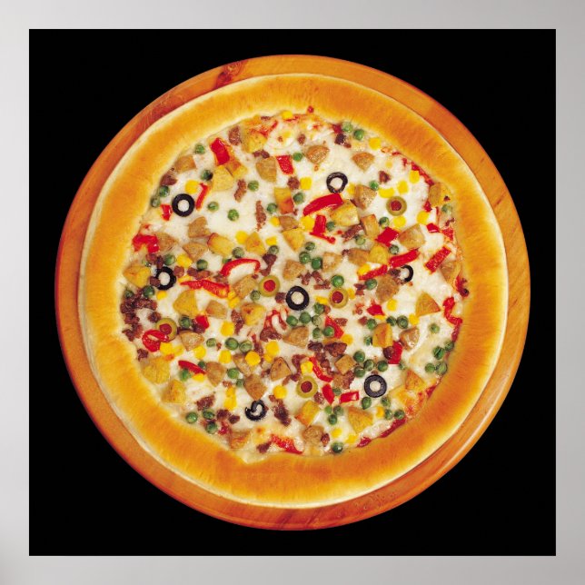 Deluxe Pizza Poster (Front)