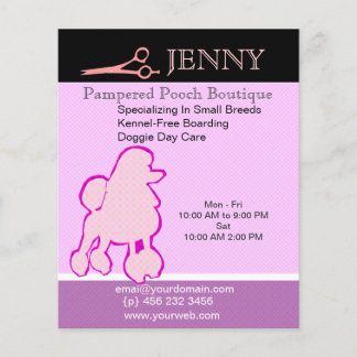 Deluxe Small Breeds Kennel Doggie Day Care Flyer