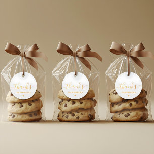 Deluxe Thanks From Gold Favour Tags
