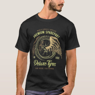 Deluxe Tyres Vintage Style Muscle Car T-Shirt