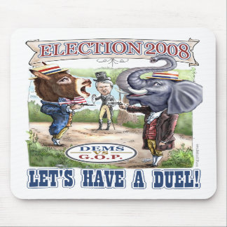 Dem Donkey vs GOP Elephant Mousepad