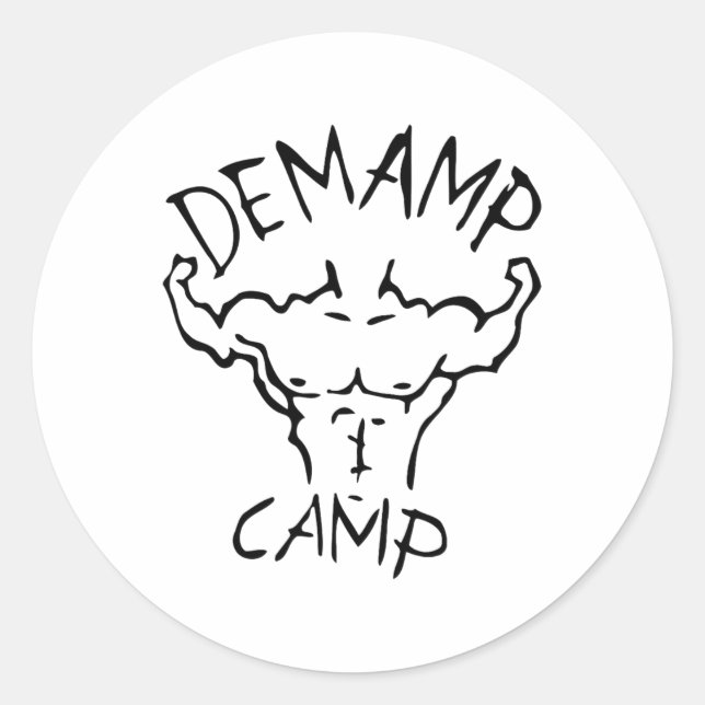 Demamp Camp Workout Lover  Classic Round Sticker (Front)