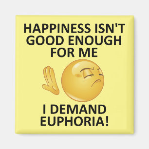 Demand Euphoria Funny Fridge Magnet Refrigerator