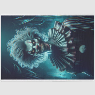 Demented Scary Creepy Clown Decoupage Paper
