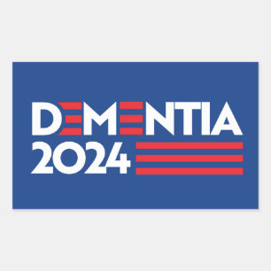 Dementia 2024 rectangular sticker
