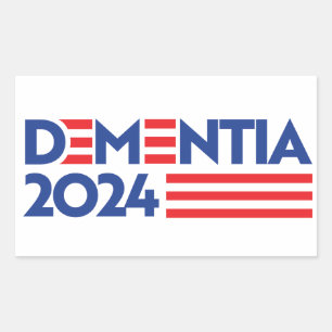 Dementia 2024 rectangular sticker