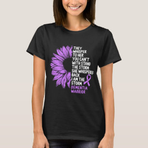 Dementia Awareness Purple Ribbon the Storm T-Shirt