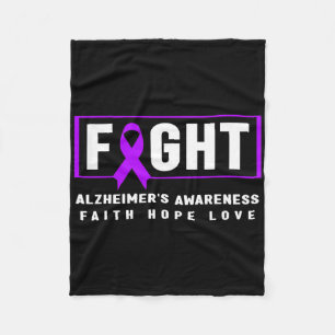 Dementia Awareness Shirt - Heimer Fight Heimerheim Fleece Blanket