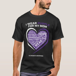 Dementia Gifts Products Purple Mum Alzheimer'S Awa T-Shirt