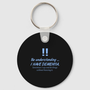 Dementia Heimer Warrior Patients Brain Disorder Vi Key Ring
