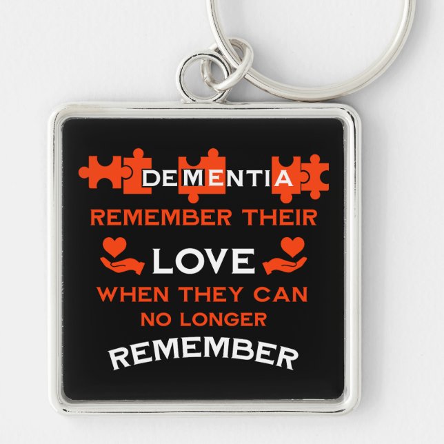 Dementia Hope For A Cure Key Ring (Front)