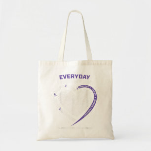 Dementia Products Purple In Memory Dad Alzheimers  Tote Bag
