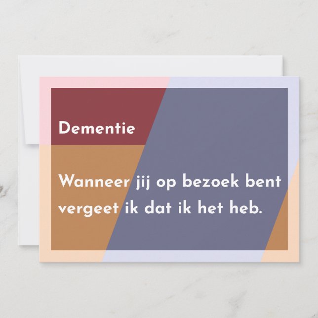 Dementia Thank You Card (Front)