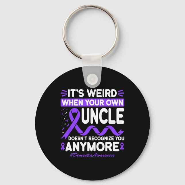 Dementia Weird Uncle Don't Recognise Memories Heim Key Ring (Front)