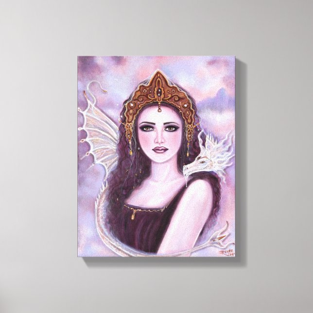 Demeter goddess with serpent by Renee Lavoie Canvas Print (Front)