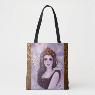 Demeter goddess with serpent by Renee Lavoie  Tote Bag