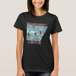 Demiboy Pride Flag Arkansas Shape Vintage Demiboy T-Shirt
