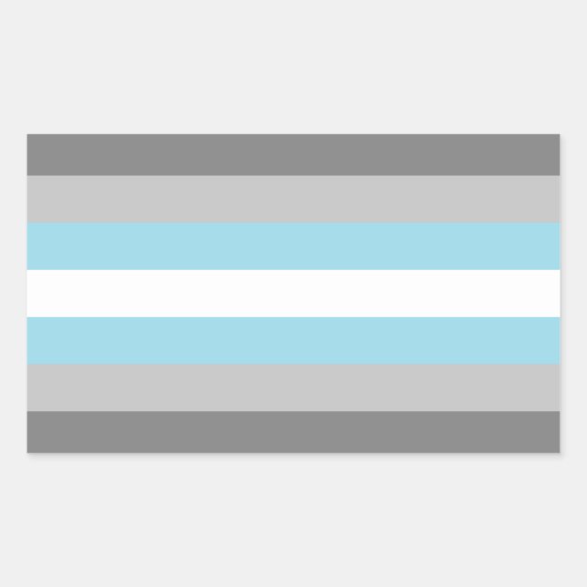 Demiboy Pride Rectangular Sticker (Front)