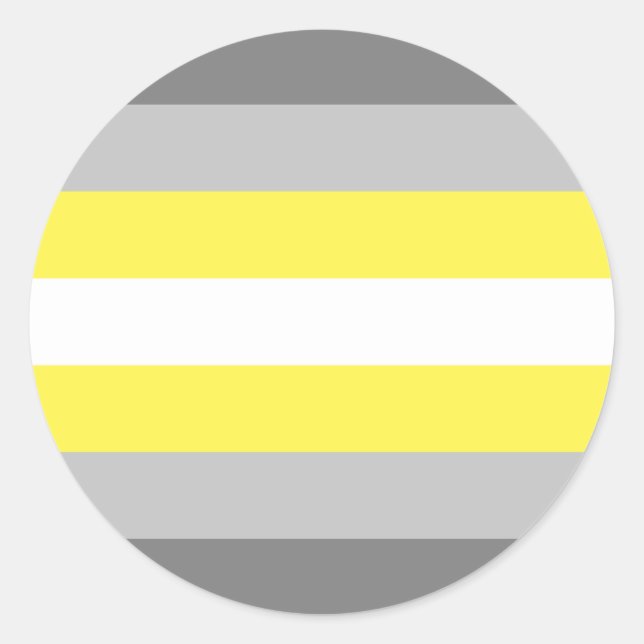 Demigender Pride Flag Classic Round Sticker (Front)