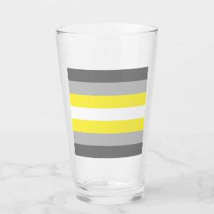 Demigender Pride Flag Glass