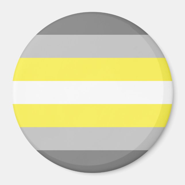 Demigender Pride Flag Magnet (Front)