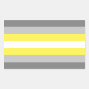 Demigender Pride Rectangular Sticker