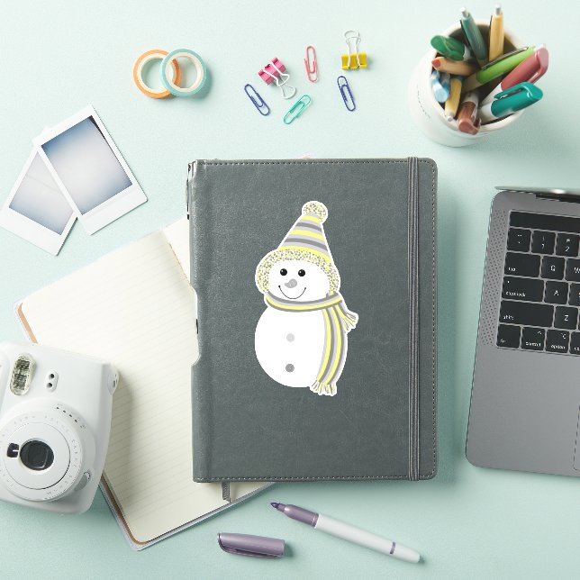 Demigender Pride Snowman Snowperson Flag Yellow (iPad Cover)